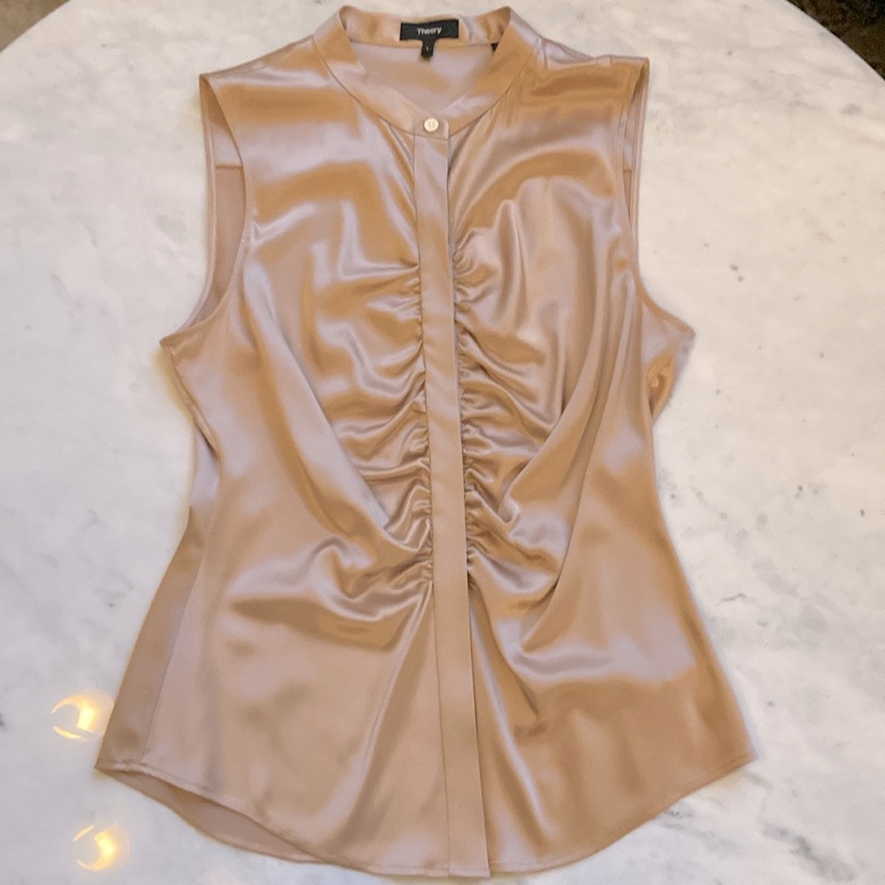 Theory Silk Blouse Large